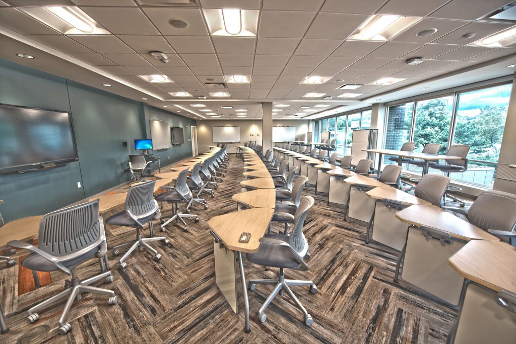 a large classroom